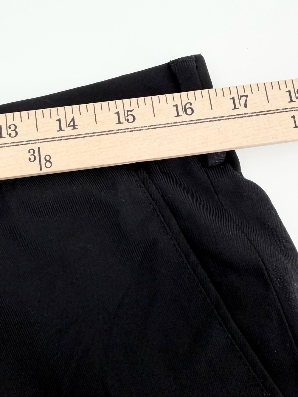 Van Heusen 33x32 Black Straight Leg Dress Pants Flex Waist - Picture 6 of 8